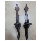 Wooden Wall-Mounted Candle Holders