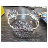 Wire-Wrapped Bracelet with Crackled Glass Beads