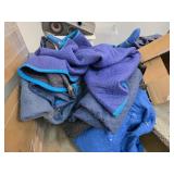5 Moving Blankets in Blue