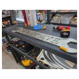 Metal Mancave Wrench-Shaped Wall Decor