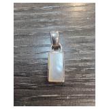 Sterling Silver Rectangular Pendant