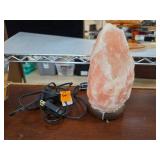Himalayan Salt Lamp With Wooden Base