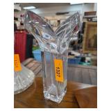 Mikasa Glass Vase with Angular Design