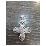 Sterling Silver Cross-Shaped Pendant