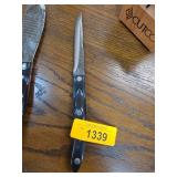 Cutco 1721 Serrated Knife with Black Handle