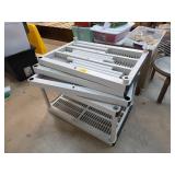 Metal Rolling Cart with Adjustable Shelves