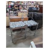 Wrought Iron Chairs with Cushions