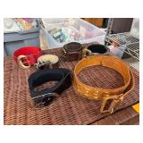 Belt Lot Including Coach and CK Jeans