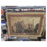 Wall Tapestry with Architectural Design