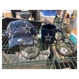 Dallas Cowboys Hat, Mug, and Glass Set