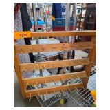 Wooden Rack with Pegs for Wall Mounting