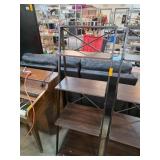 Metal & Wood Shelf Unit