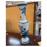 Hand-Painted Ceramic Blue and White Vase