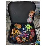 Figurine and Toy Collection in Case