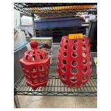 Red Ceramic Decorative Pieces