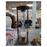 Brass Hourglass With Inscribed Nautical Time Chart