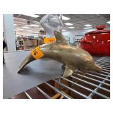 Brass Dolphin Figurine Sculpture