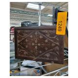 Wooden Box With Decorative Inlay Design