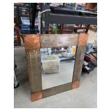 Copper and Metal Frame Mirror