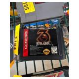 Mortal Kombat 3 Sega Genesis Cartridge