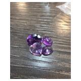 Four Loose 6.5cts Amethyst Gems