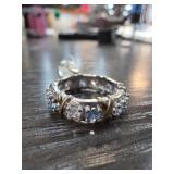 Sterling Silver Ring with Charms