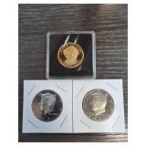 3 Proof Coins Featuring Profiles