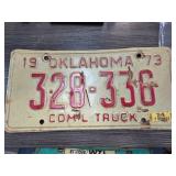 1973 Oklahoma Commercial Truck License Plate