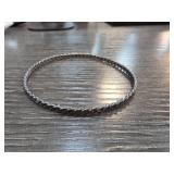 Twisted Sterling Silver Bracelet, 9.8g