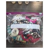 Ziploc Bag of Mixed Costume Jewelry