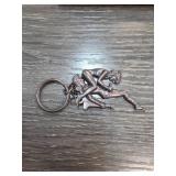 Figurative Risque Metal Keychain