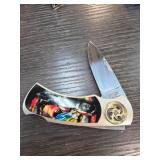 Decorative Folding Knife With Colorful Design