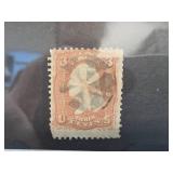1861 U.S. 3-Cent Washington Stamp with Cancellatio