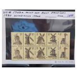 1980 USA 15-Cent Windmills Stamp Block
