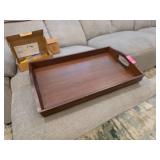 Wooden Tray with Handle Cutouts