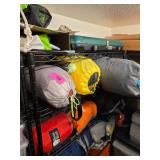 Outdoor and Camping Gear Lot w Shelf