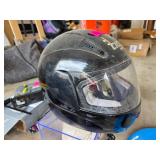 AGV Black Motorcycle Helmet with Clear Visor