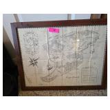 Framed Illustrated Maps with Fun Facts and Details