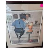 Framed Garfield Art Signed by Jim Davis