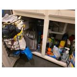 Organized Under-sink Storage with Contents