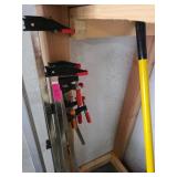 Clamps, Shovel, and Garden Supplies
