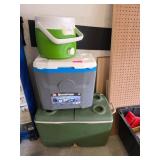 Three Insulated Coolers by Igloo and Coleman