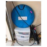 Foldable Blue Collapsible Tent & Storage