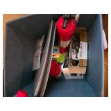 Two Storage Bins With Miscellaneous Contents