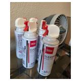 5 Office Depot Cleaning Duster Cans