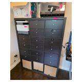 Dark Wood Multi-Drawer Storage Cabinet