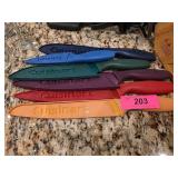Cuisinart Colored Knife Set with Covers