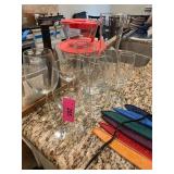 Glassware and Cuisinart Utensils
