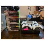 Xbox 360 Console with Controllers and Games