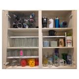 Drinkware and Black Placemat Lot